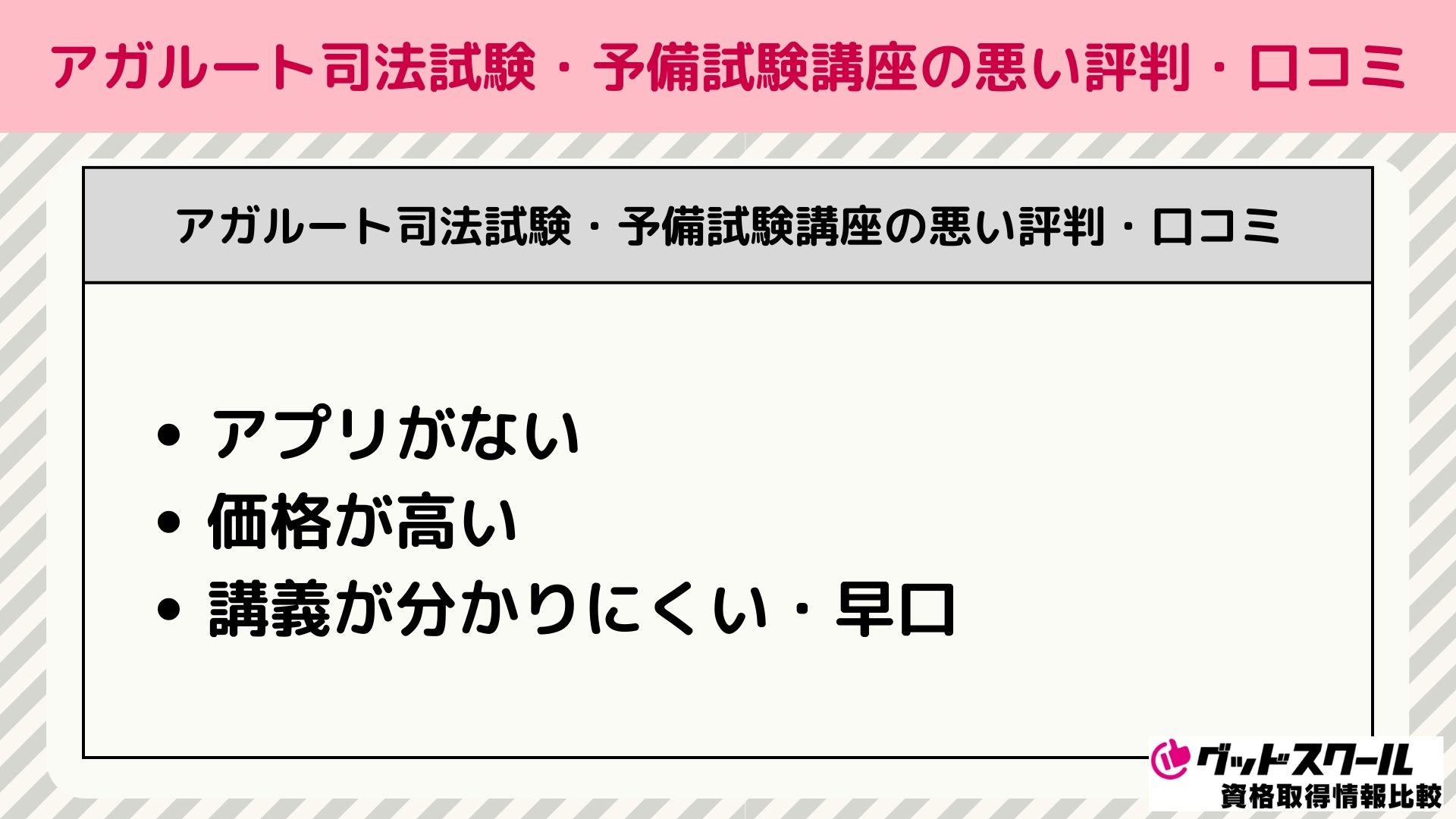 アガルート 司法試験 予備試験 口コミ