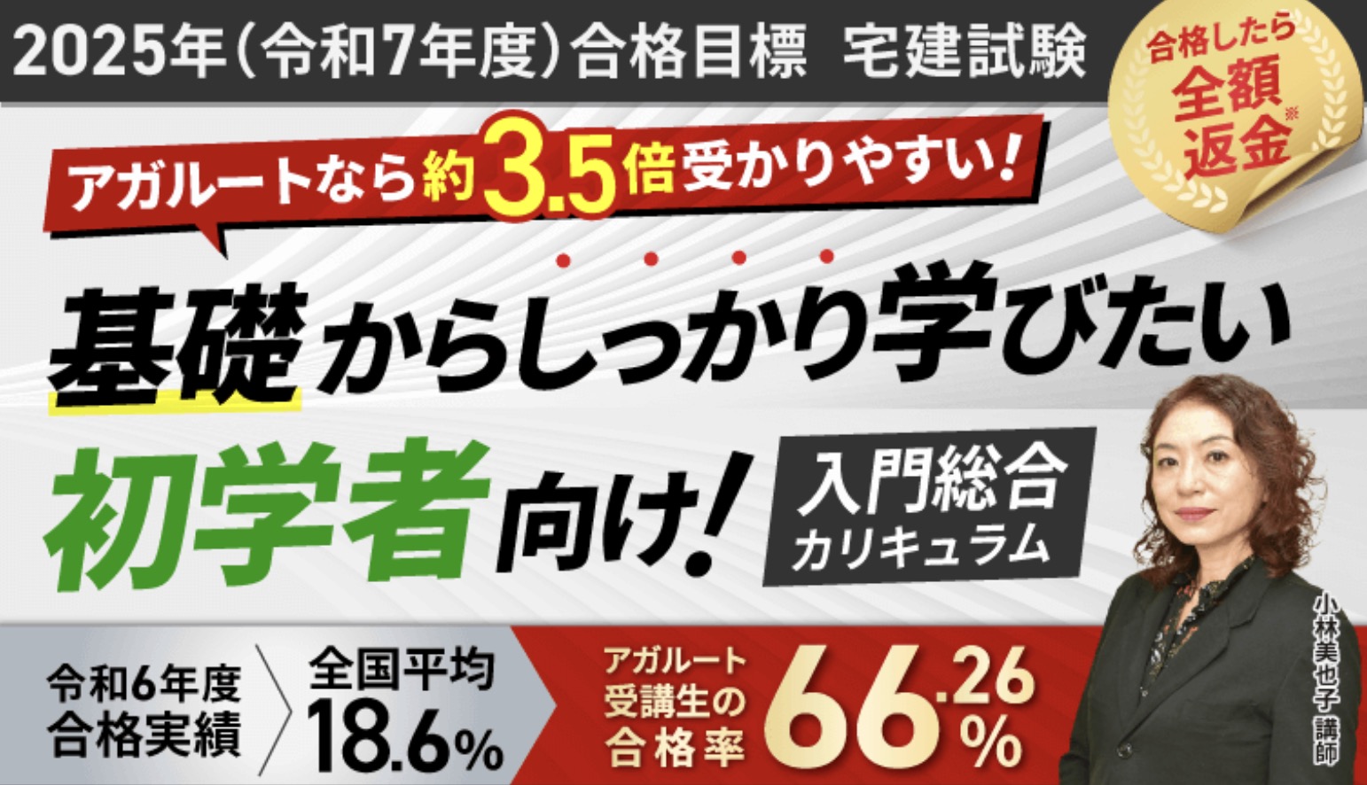 アガルート 宅建 入門総合カリキュラム