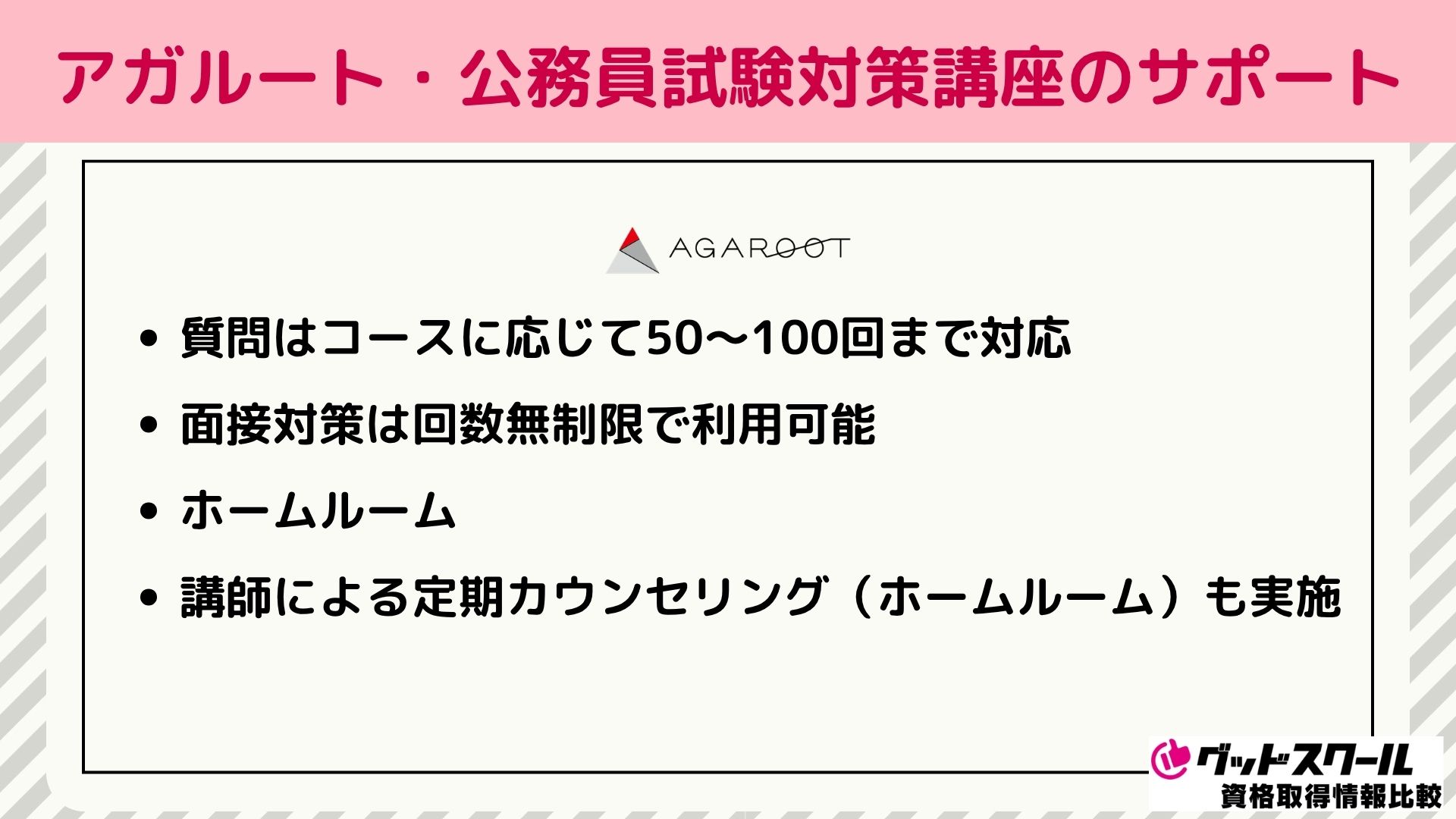 アガルート 公務員 サポート