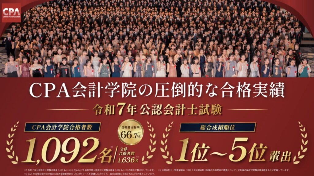 CPA会計学院 合格実績