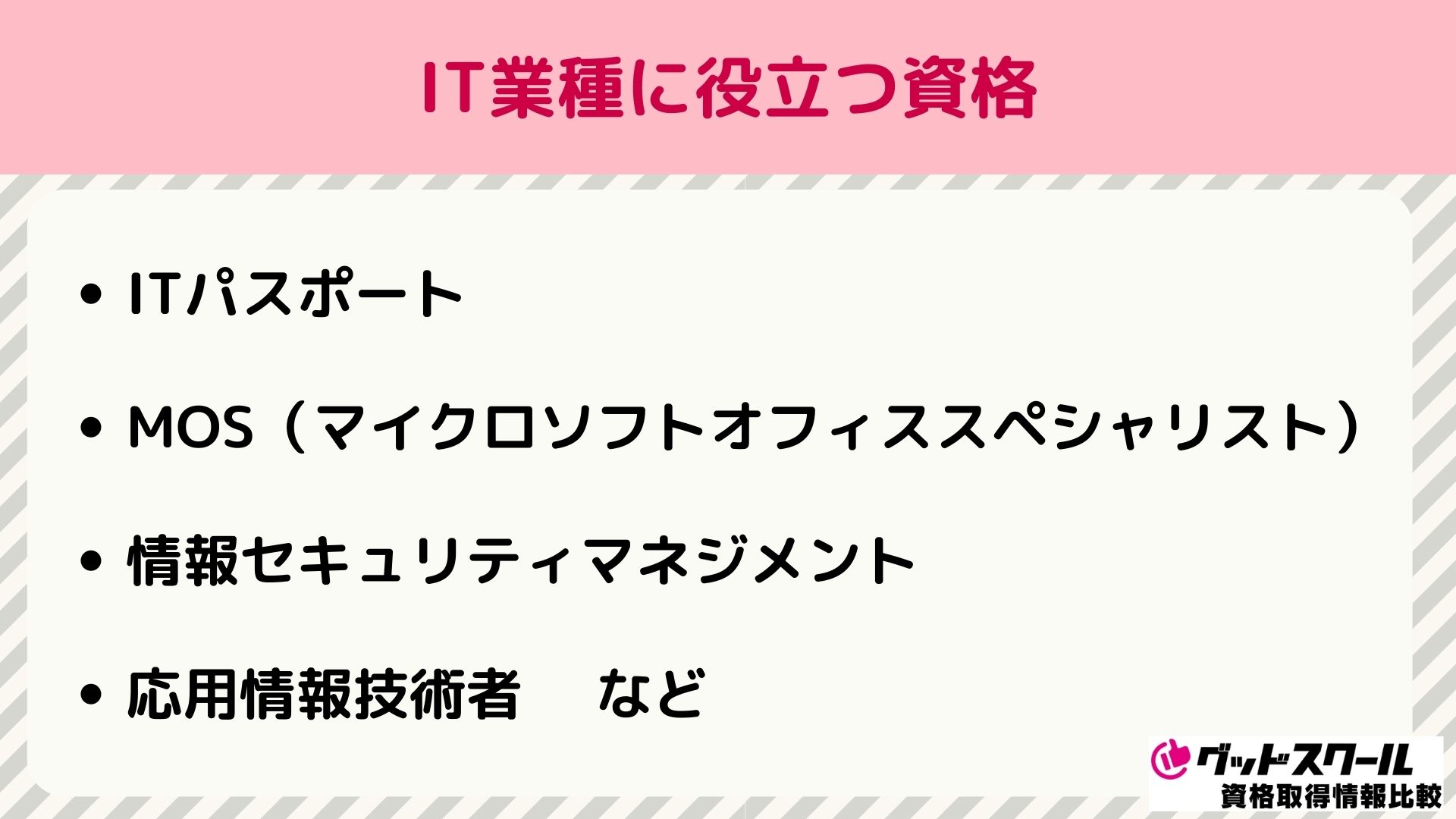 IT業種に役立つ資格