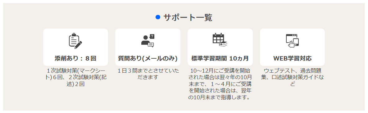 ユーキャン 中小企業診断士のサポート