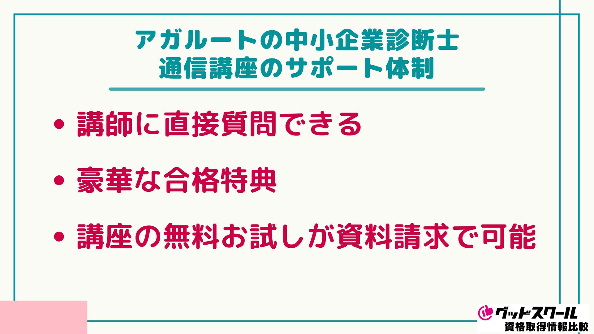 アガルート 中小企業診断士 サポート