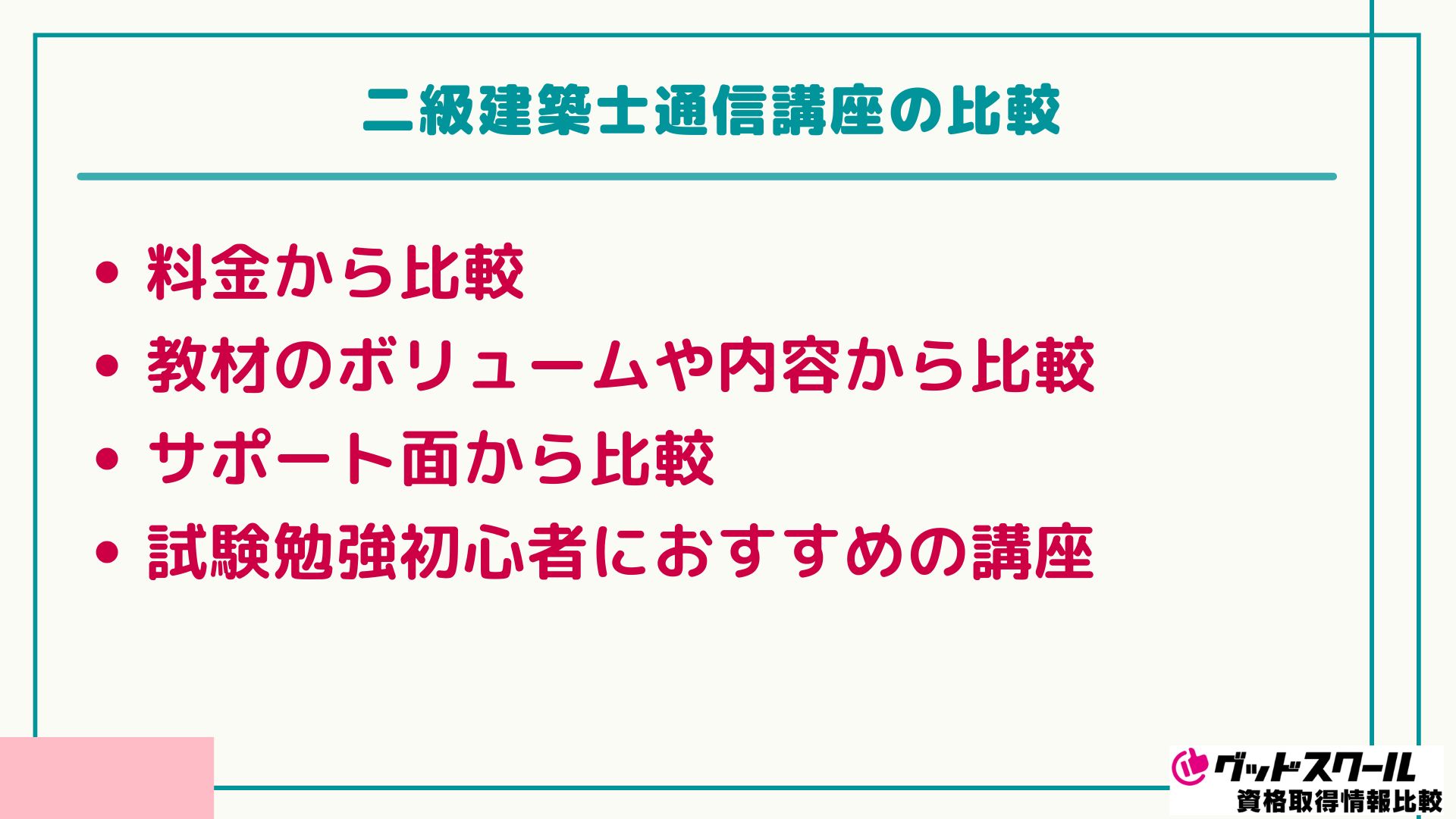 二級建築士 比較
