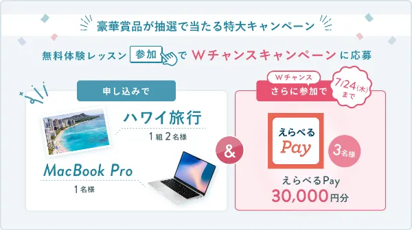 SHElikes Wチャンスキャンペーン