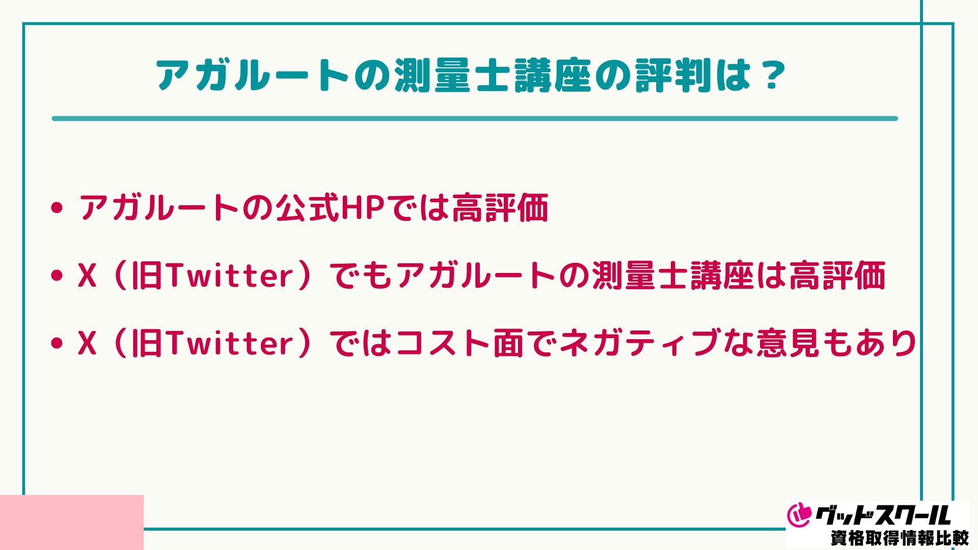 アガルート 測量士 評判
