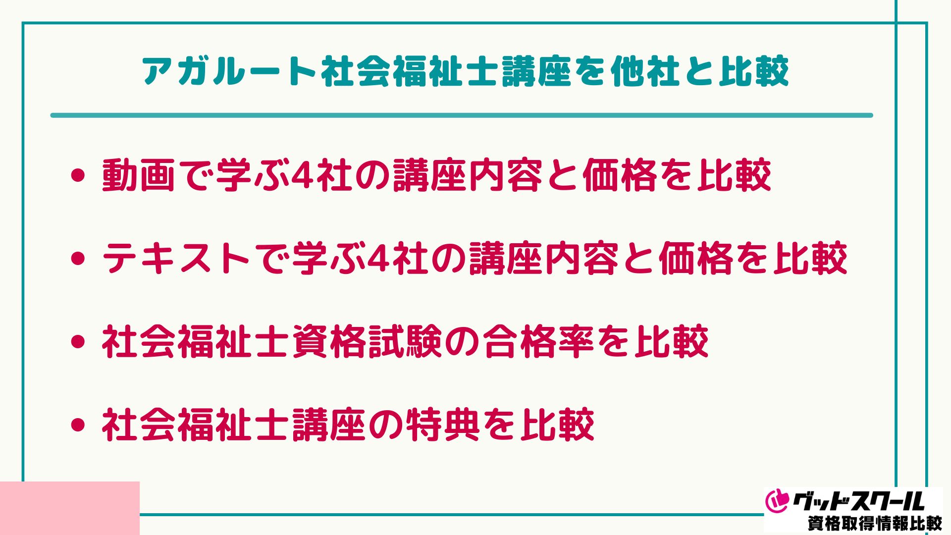 アガルート 社会福祉士 比較