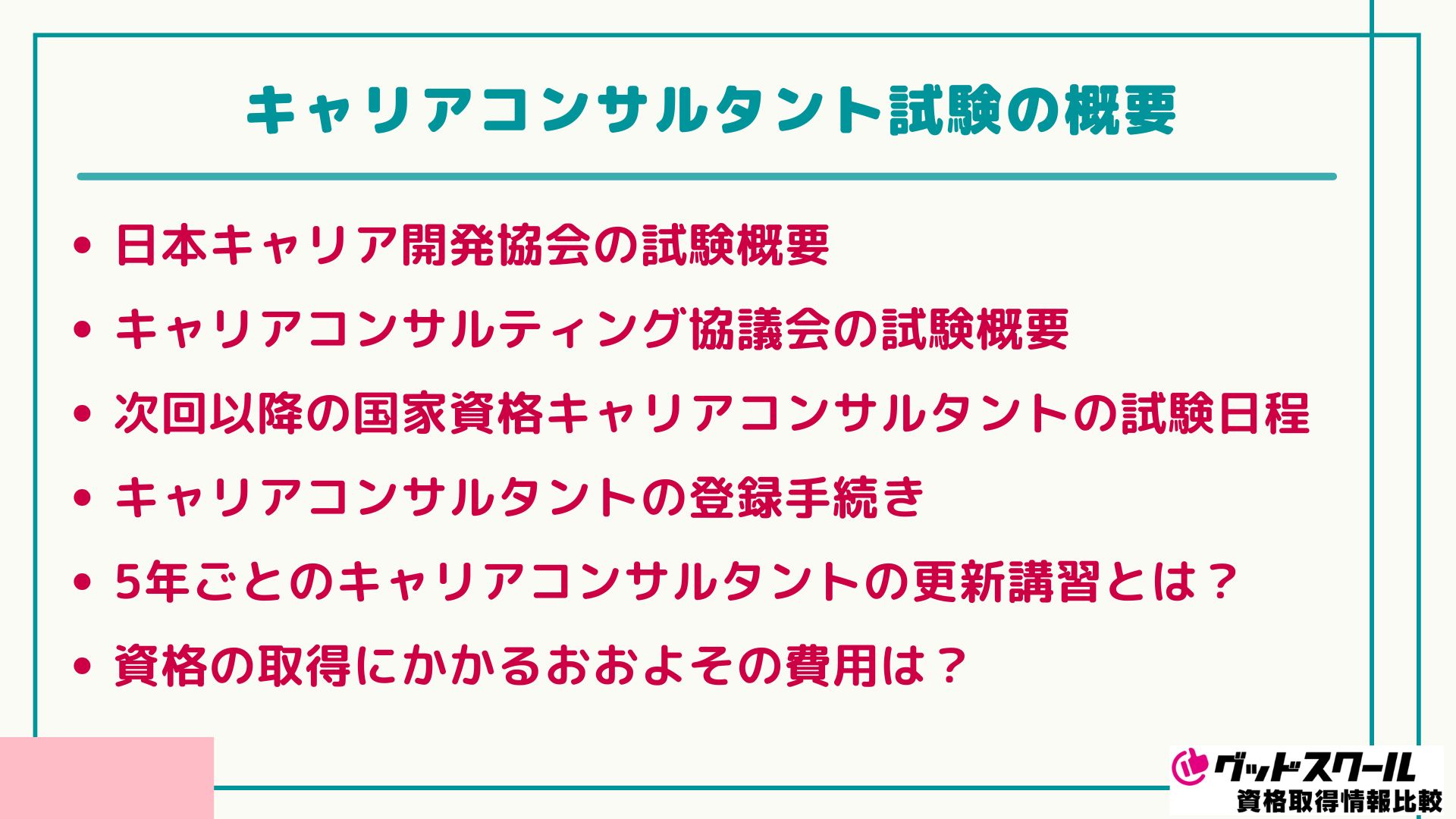 キャリアコンサルタント おすすめ 試験概要