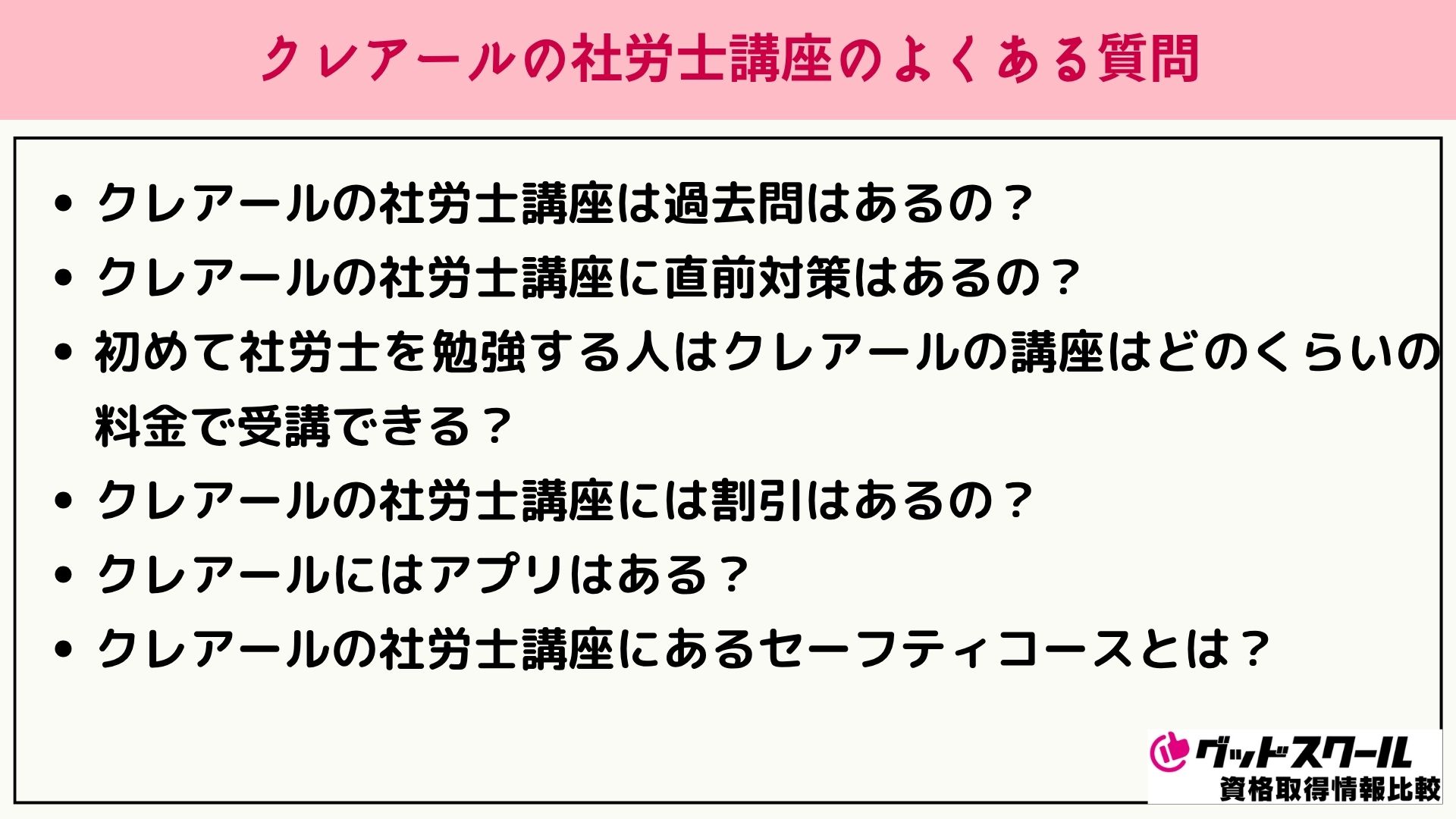 クレアール 社労士 よくある質問