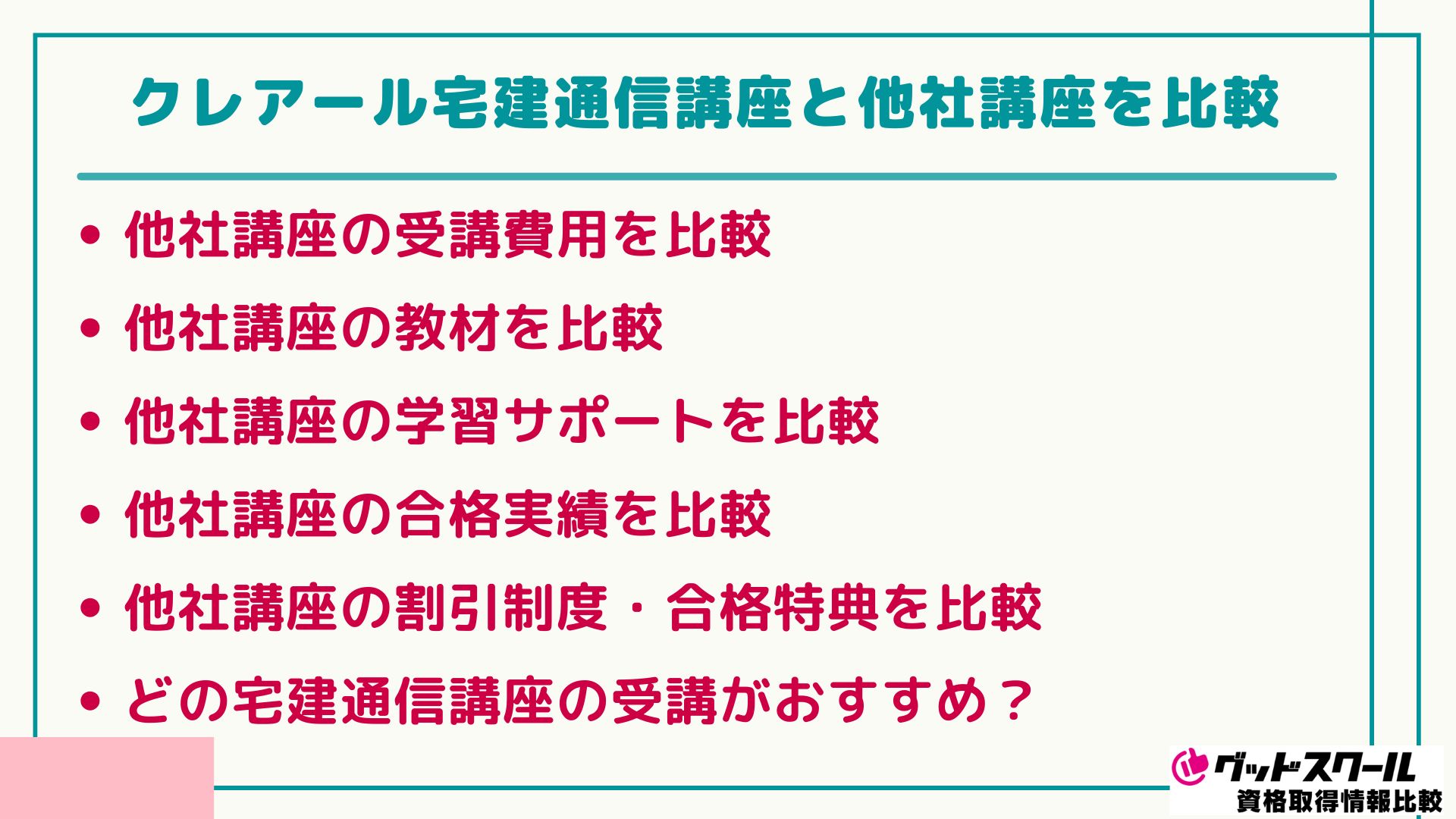クレアール 宅建士 比較