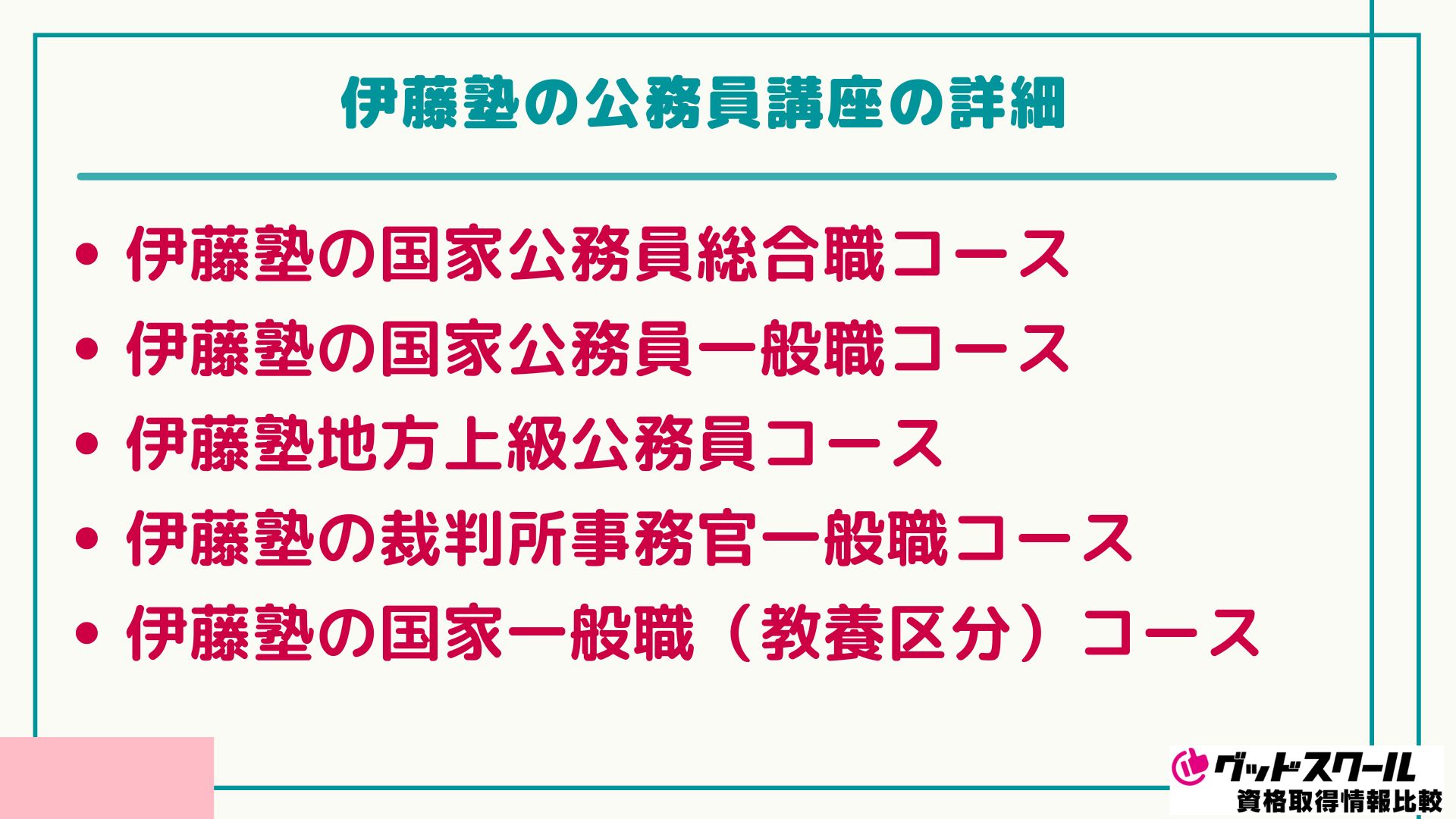 伊藤塾 公務員 詳細