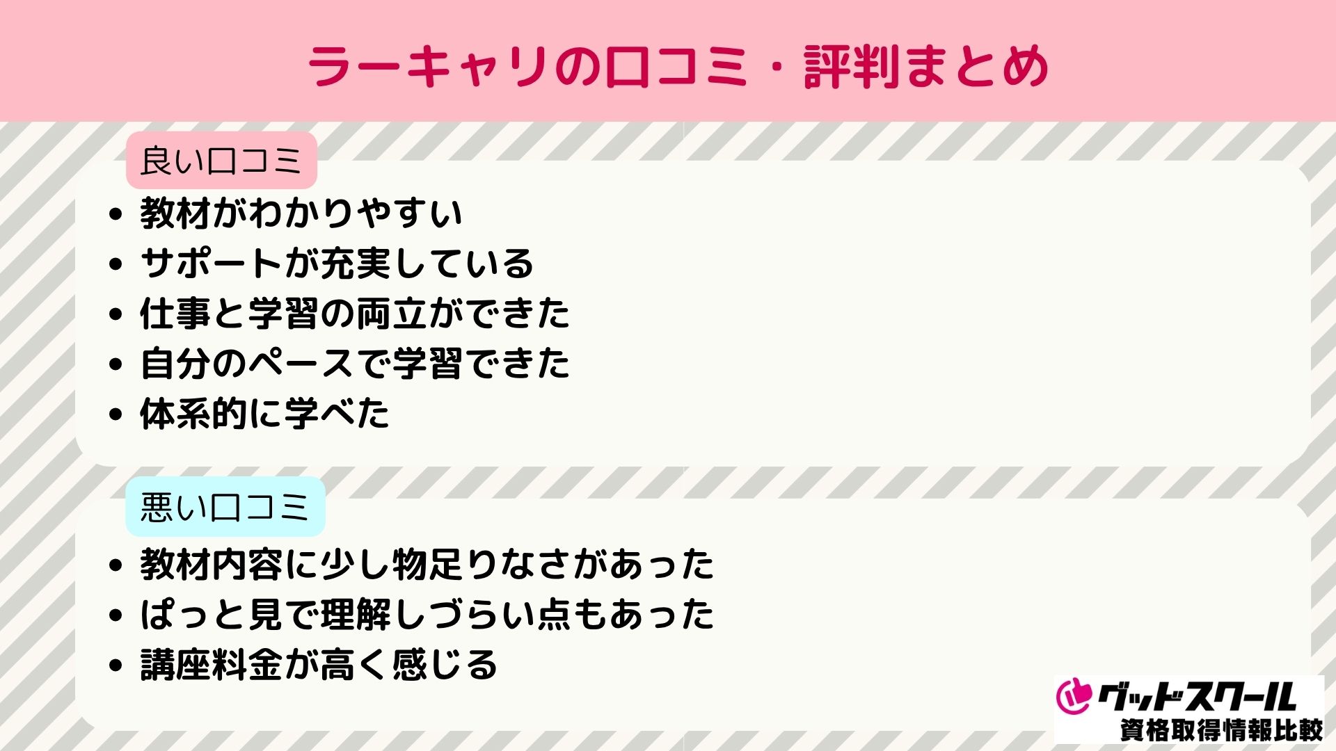 ラーキャリ 口コミ評判 まとめ