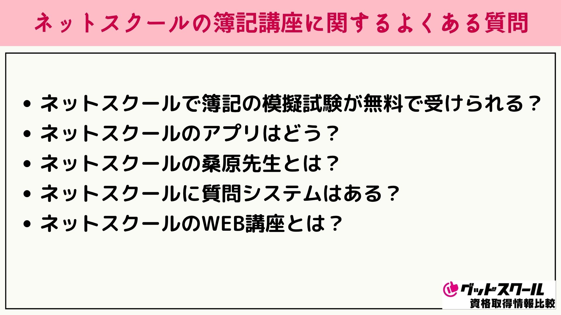 ネットスクール よくある質問