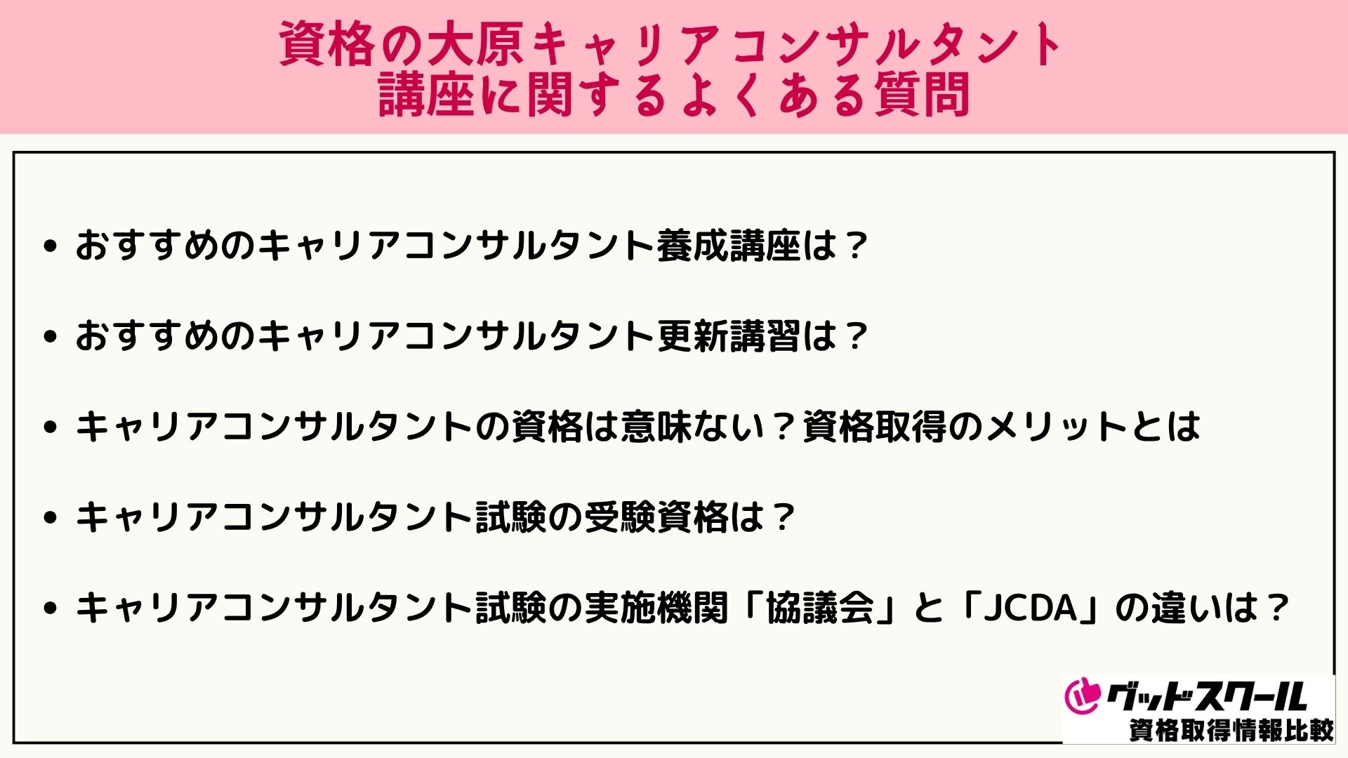 大原 キャリアコンサルタント よくある質問
