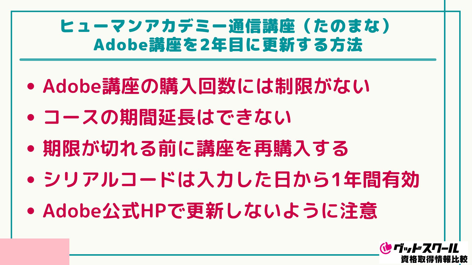 たのまな Adobe 2年目更新