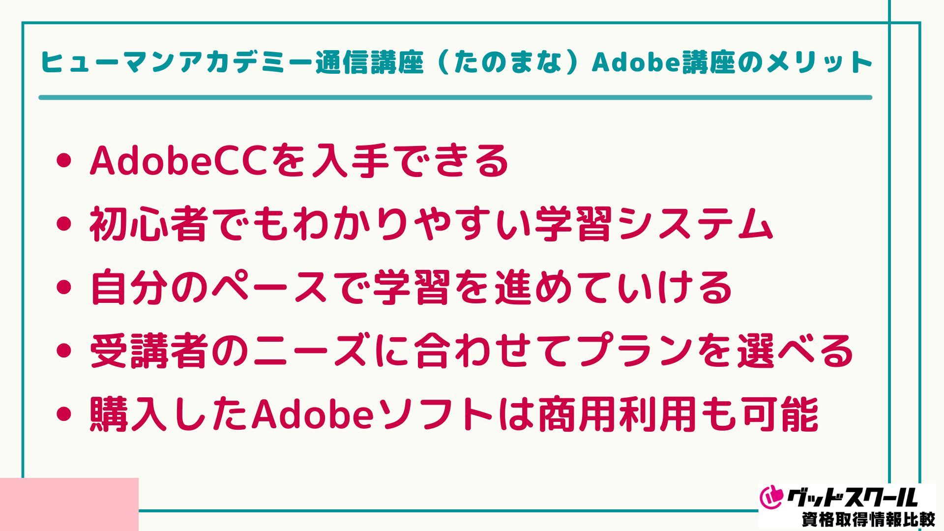 たのまな Adobe メリット