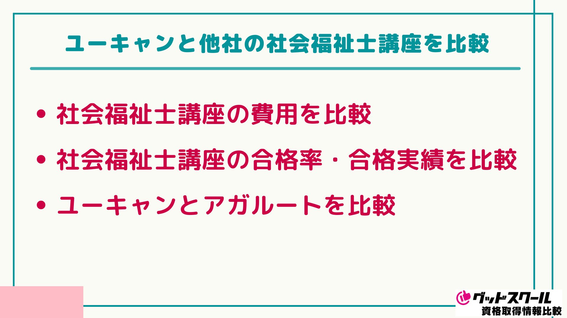 ユーキャン 社会福祉士 比較
