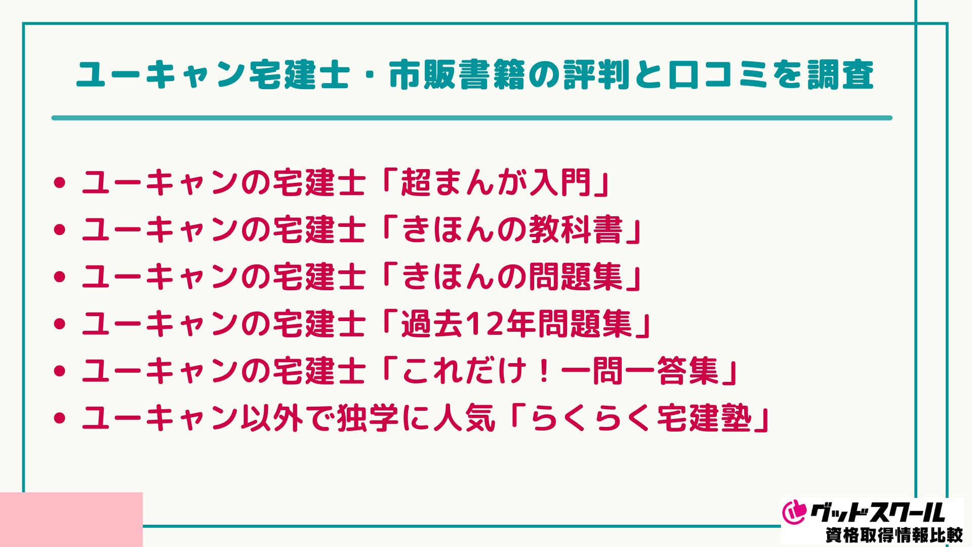 ユーキャン 宅建士 書籍