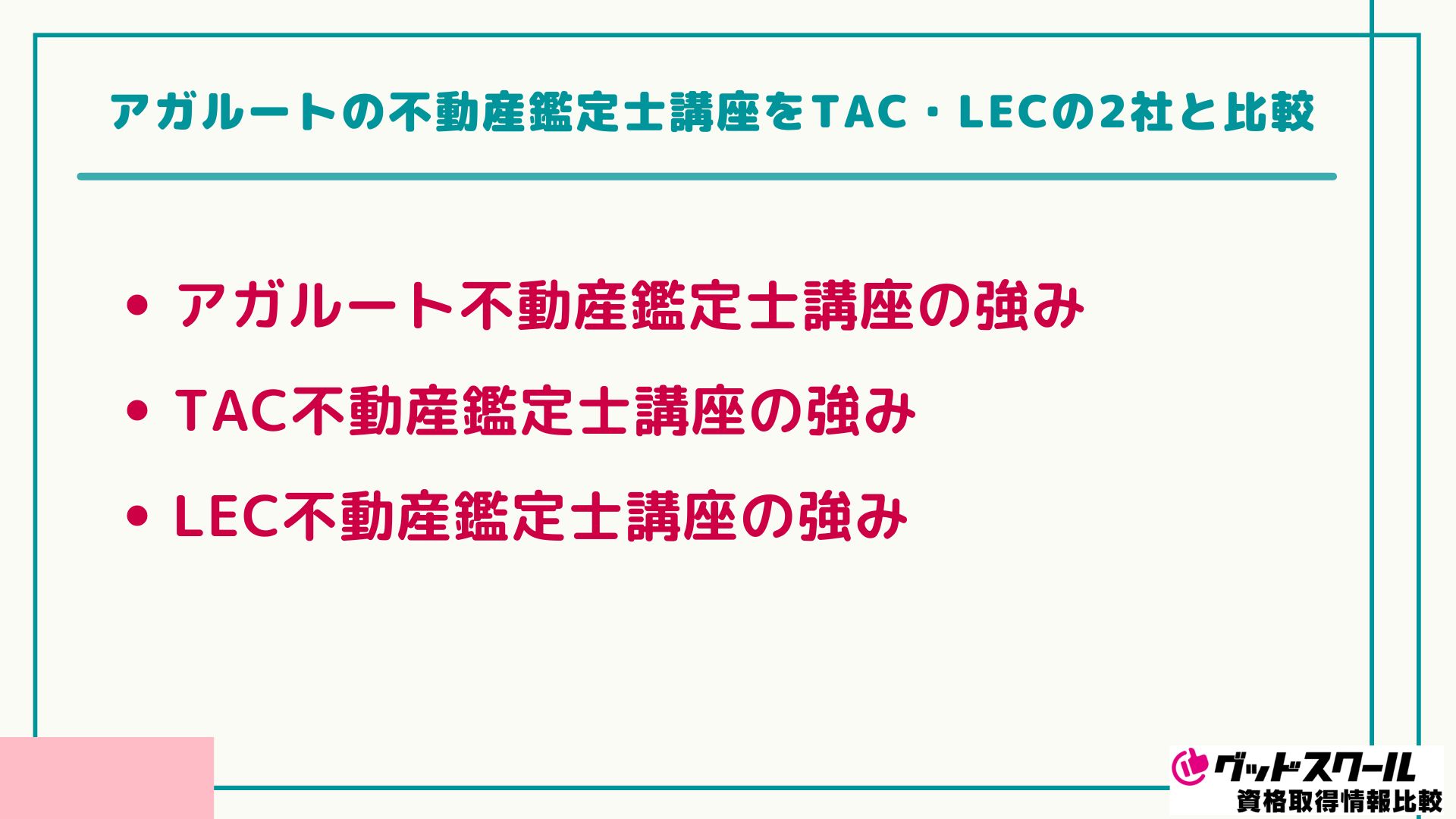 アガルート 不動産鑑定士 強み