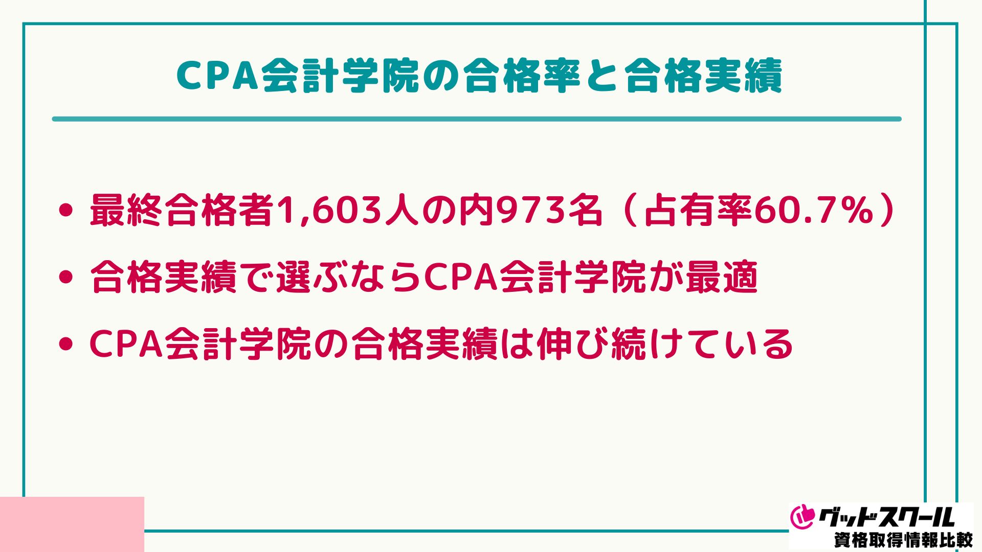 CPA会計学院 合格率