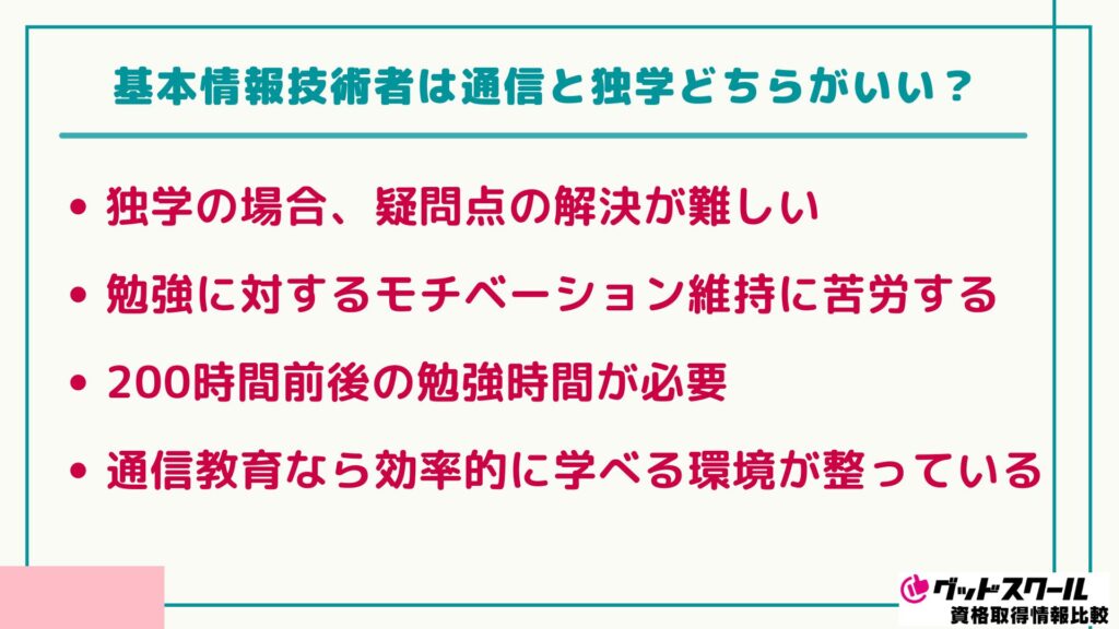 基本情報技術者 独学