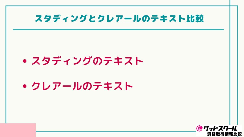 スタディング 簿記 テキスト比較