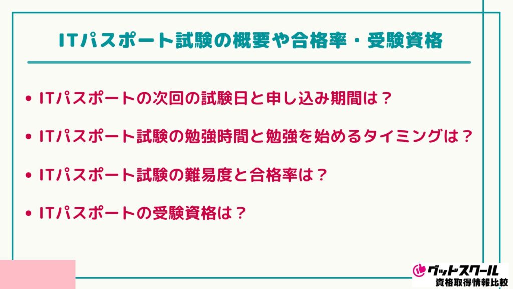 ITパスポート 合格率