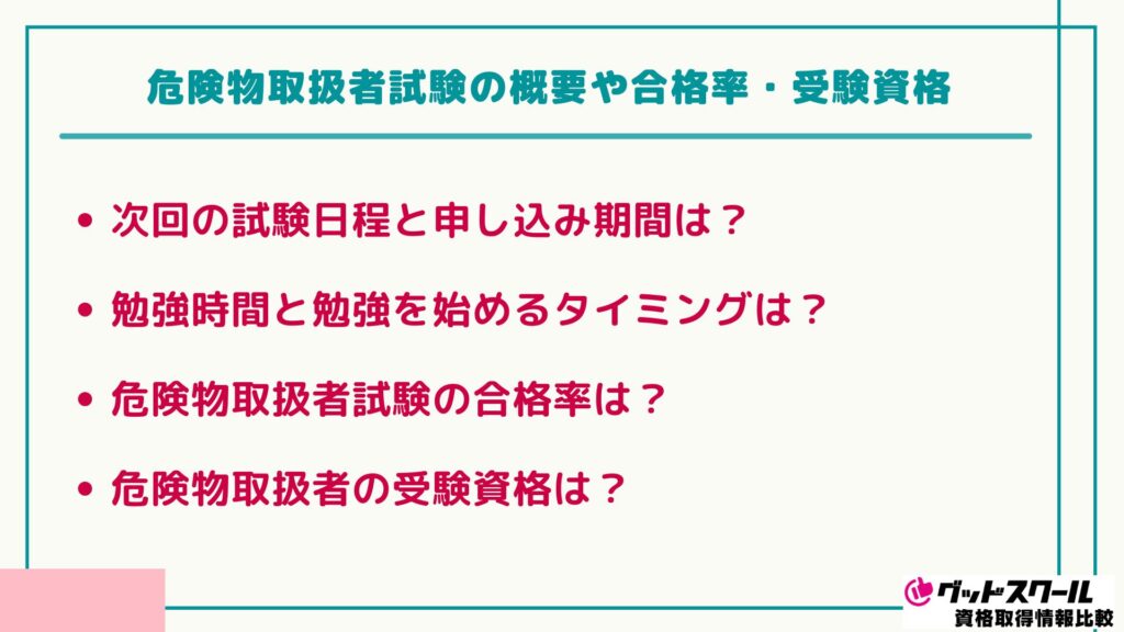 危険物取扱者 合格率