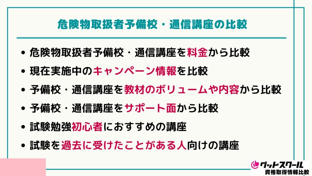 危険物取扱者 比較