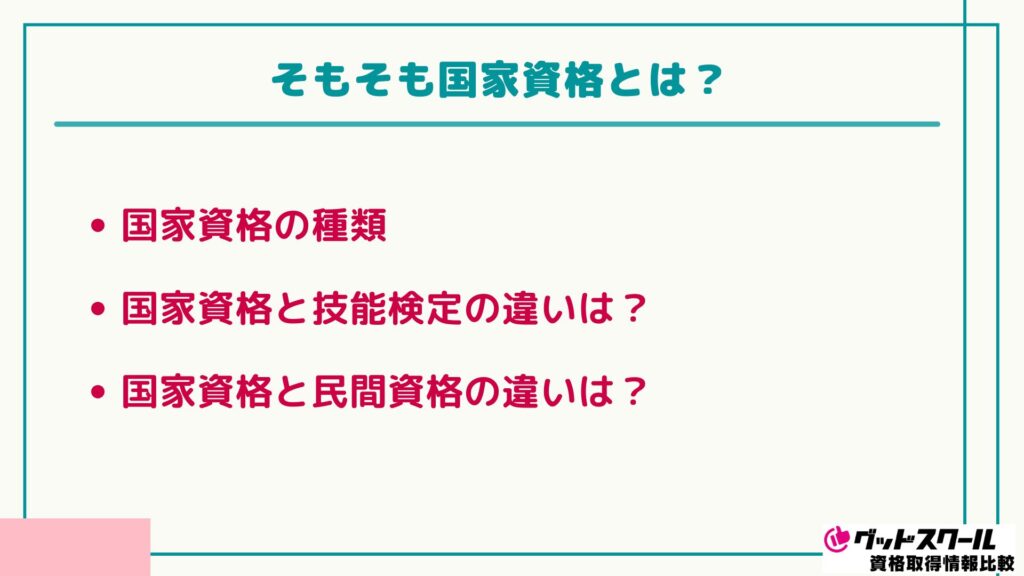 国家資格とは