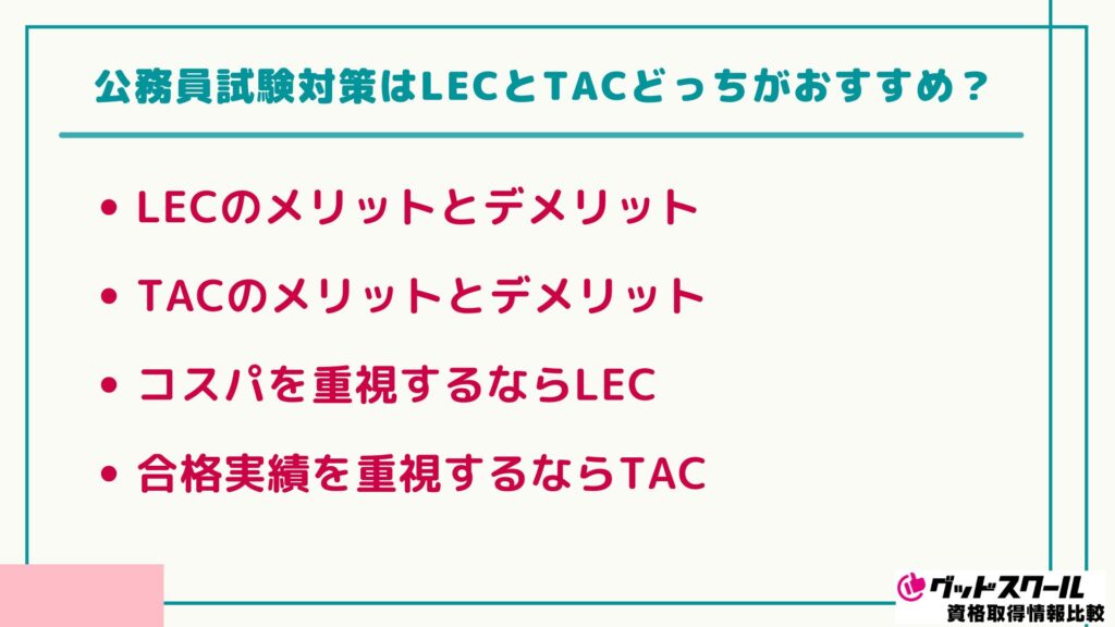 LEC 公務員対策