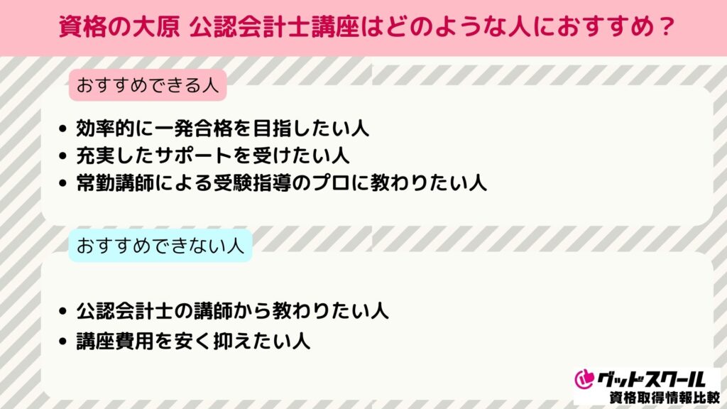 大原 公認会計士 おすすめ