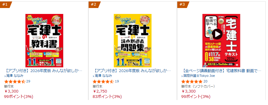 宅建 テキスト ランキング
