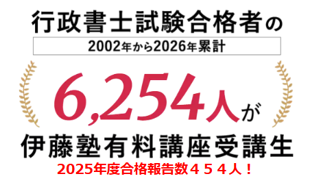 伊藤塾 行政書士 合格実績