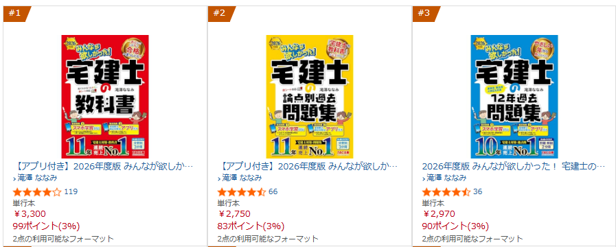 宅建士 テキストランキング