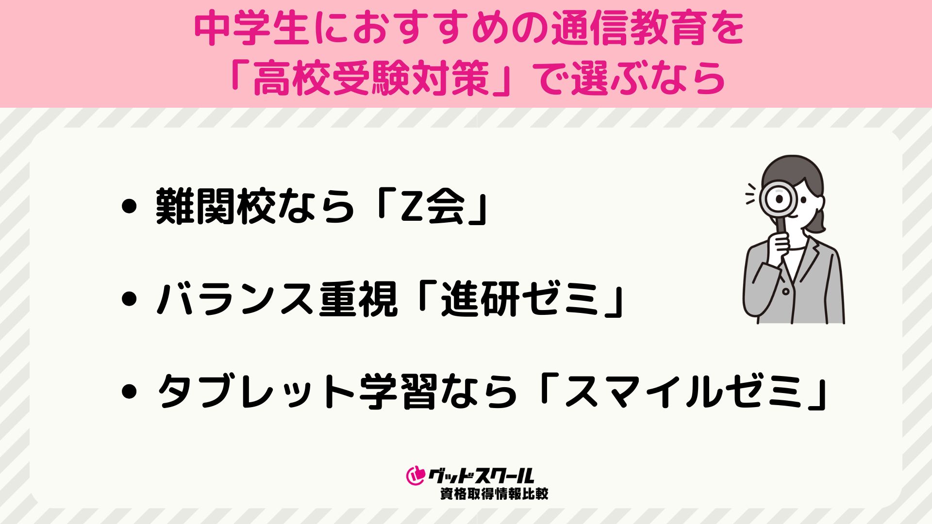 中学生におすすめの通信教育を高校受験対策で選ぶなら