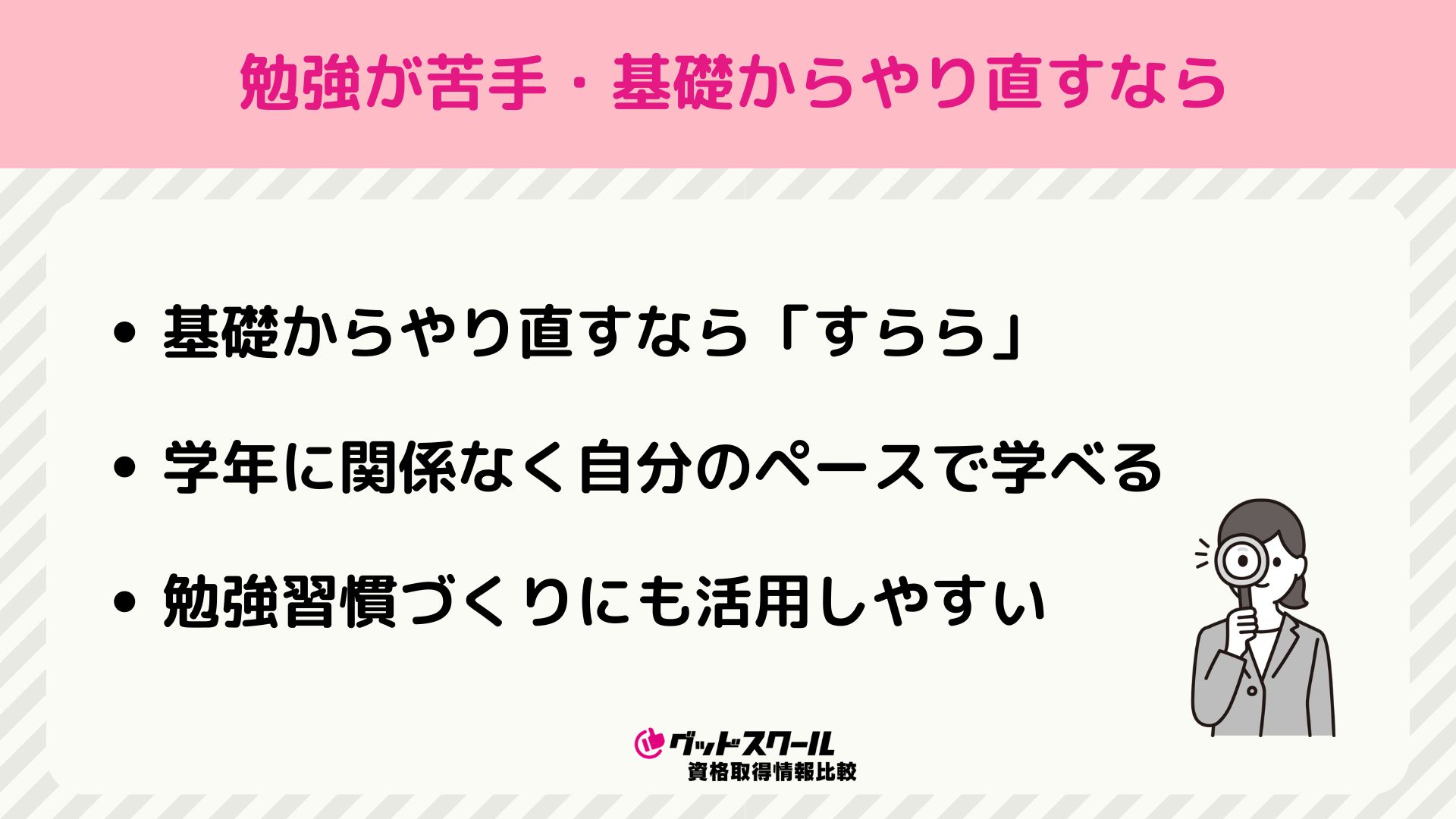 勉強が苦手・基礎からやり直すなら